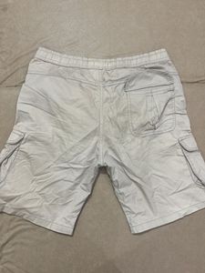 beige cargo shorts