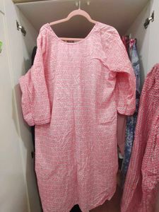 Pretty Pink Printed Kurta and salwar