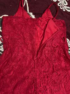 Red Lace Jumpsuit