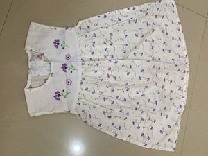 combo of Cute Pink Fruit Print Dress