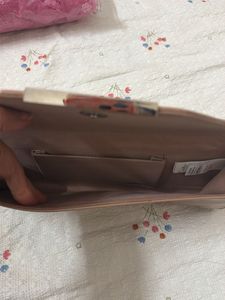 Elegant Nude Clutch Bag