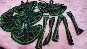 Hindu Deity Idols with Green Outfits