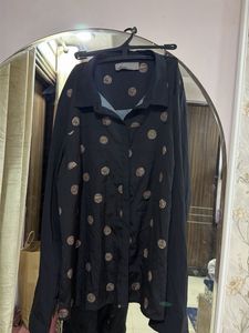 Stylish Black Printed Shirt bust 44