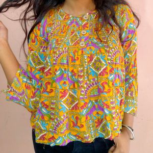 Stretchable Yellow Top