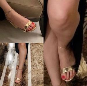 CATWALK Sparkling Gold Block Heels