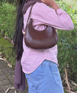 Brown Minimalist Shoulder/Hobo Handbag