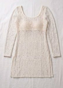 Elegant White Lace Kurta Set