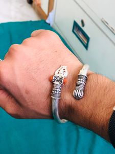 🔱 Trishul Kada Pure Silver (wt:32.650g)