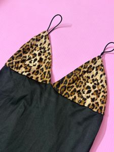 Y2K Leopard Print Dress 🐆⭐️