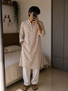 OFFER❗️❗️Men’s Multicolour Printed Cotton Kurta