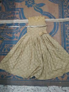 Sparkling Gold Lace Party Dress