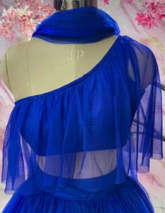 Elegant Blue Net Lehenga Choli Set