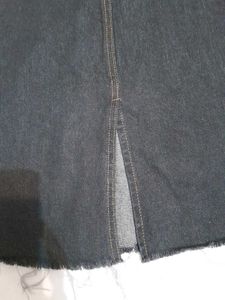 Classic Dark Wash Denim Skirt