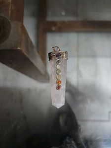 Rose Quartz Gemstone Crystal Pendant