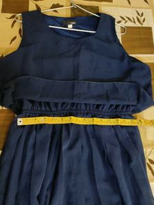 Elegant Navy Blue Maxi Dress