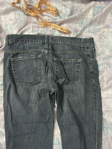 Washed Grey Dark Wash Jeans