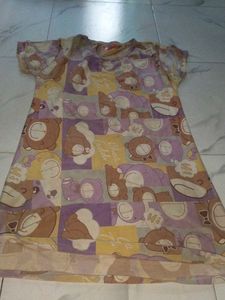 Cute Teddy Bear Print night' dresse