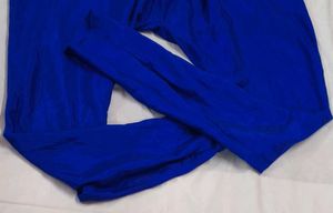 Royal Blue Chudidar Pants shinning look