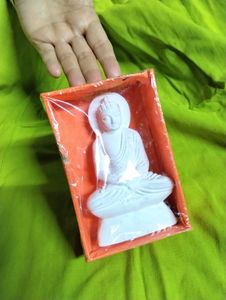 White Buddha Statue Idol Showpiece God Home Decor