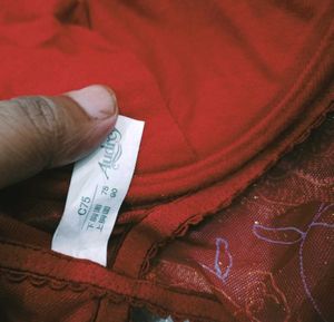 Red Lace lingri bodysuit