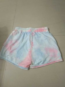 Tie-Dye Pink &amp; Blue Lounge Shorts