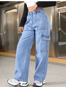 Stylish Blue Cargo Jeans