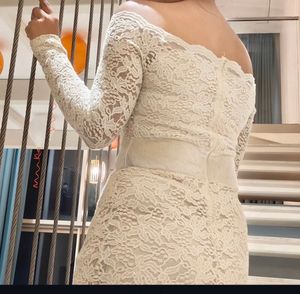 Elegant White Lace Off-Shoulder Dress