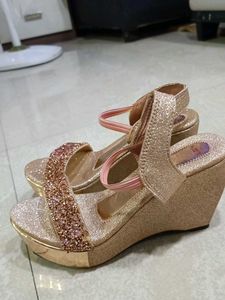 Sparkly Gold Party Heels