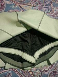 Grey Flared Mini Skirt