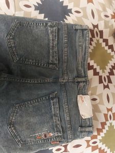 Men's Washed Denim Jeans