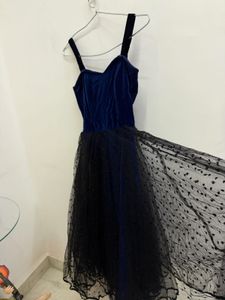 Elegant Velvet &amp; Tulle Dress
