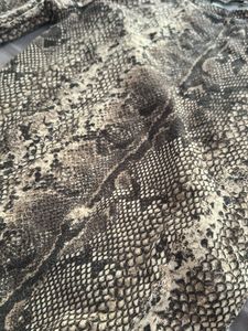 Snake Print Long Sleeve Mini Dress