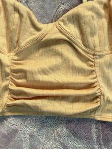 Peach Crop Top