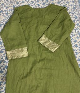 Green Kurta Set with Dupatta