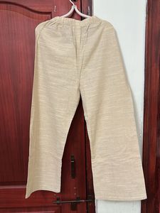 Soft & Comfortable Beige Palazzo Pants