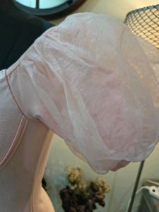 Pink Puff Sleeve Ruffle Dress