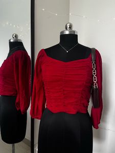 Red Crop Top