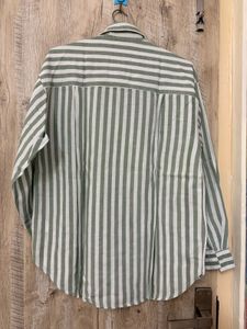 Striped Button-Up Shirt