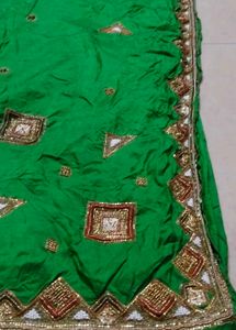 Embellished Green Silk Saree