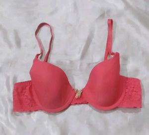 Coral Lace  Bra