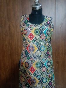 Embroidered Kurta Set with Dupatta