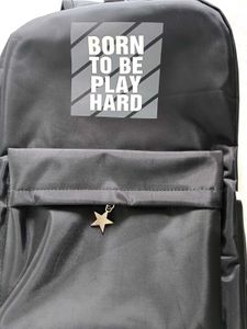 Black 'Born to Play Hard' Backpack