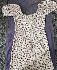 Floral Print Puff Sleeve Dress