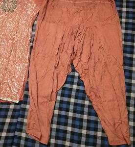 Elegant Rust heavy Sequence work Suit