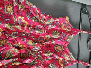 Bohemian Pink Floral Print Maxi Dress