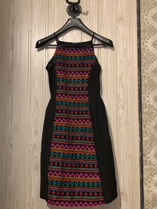Mini Black Dress A-line- Oxygen (Size S)
