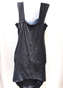Chic Black Ruched Dress
