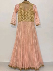 Elegant Peach party wear gown