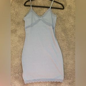 H&amp;M Blue Slip Dress