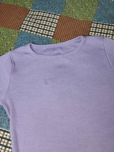 lavender crop top